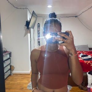 Rustic Orange Crop Top